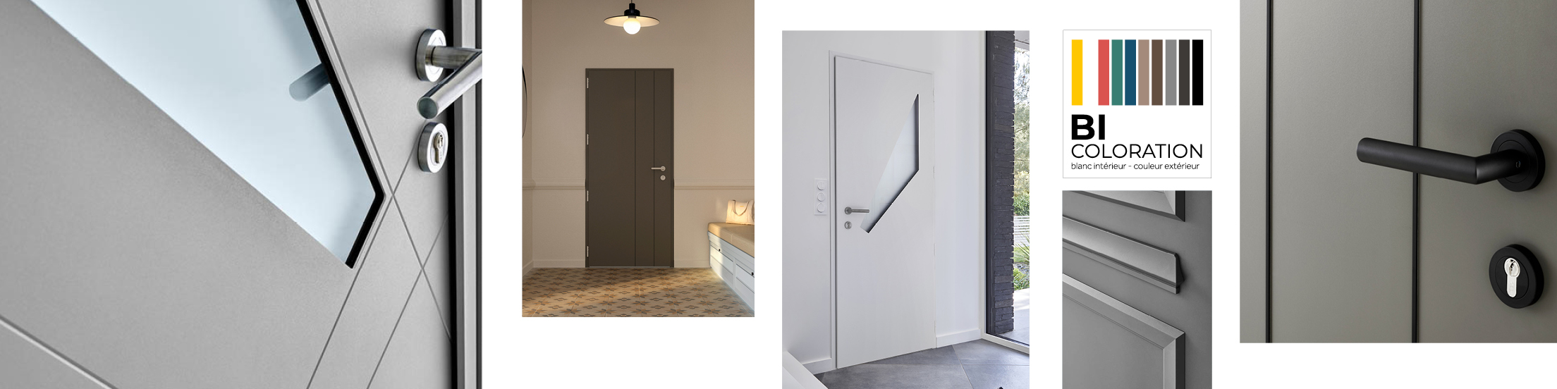 Porte d'entrée Alu/Acier K-LINE gamme émotion