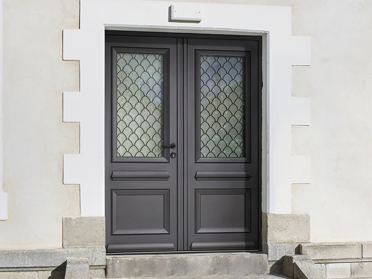 Portes d'entrée aluminium K-LINE, Surface, tradition, Bastille