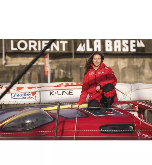 Violette mise à l'eau 